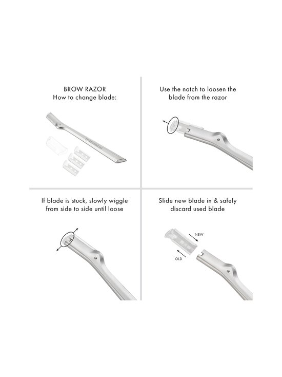 Tweezerman - Brow Razor -kulmakarvaveitsi + 3 terää - NOCOL | Stockmann - photo 3
