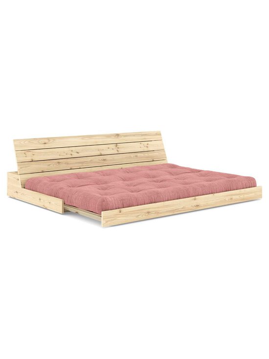 Karup - Base-futonsohva Corduroy-kangas sorbet pink/mänty L 196 cm - PINK | Stockmann - photo 2
