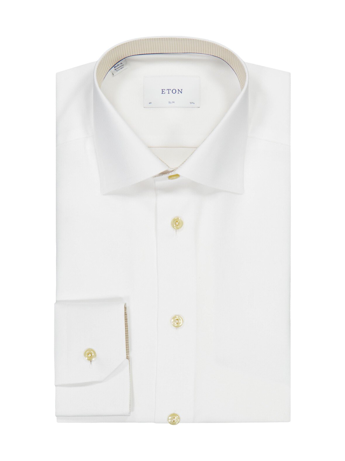 Slim fit semi solid -kauluspaita
