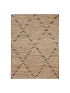 Kave Home - Vallalta-juuttimatto - MUSTA,LUONNONVÄRINEN | Stockmann