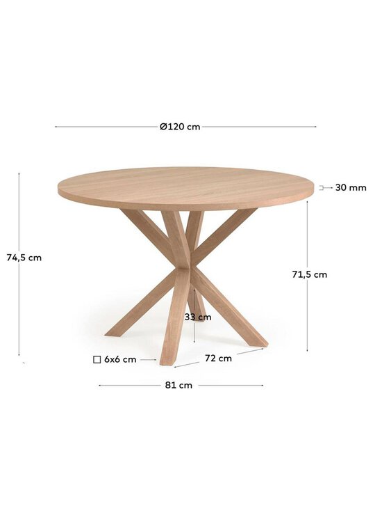 Kave Home - Argo-ruokapöytä - RUSKEA - photo 3 Kave Home - Argo-ruokapöytä - RUSKEA | Stockmann - photo 3