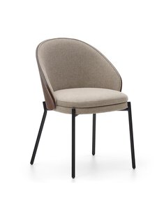 Kave Home - Eamy-tuoli vaaleanruskea / tumma saarni - BEIGE | Stockmann