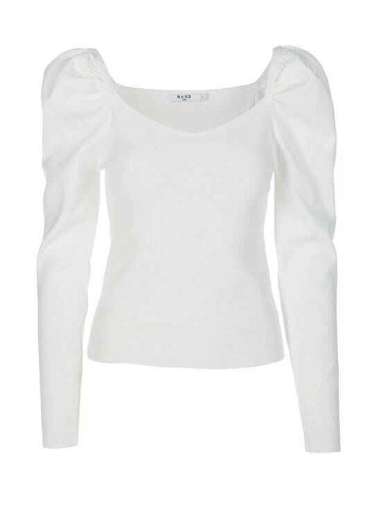 Light Knitted Puff Sleeve -paita