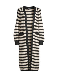 Object - Pikk kardigan ObjMilu - BLACK STRIPES:SANDSHELL | Stockmann