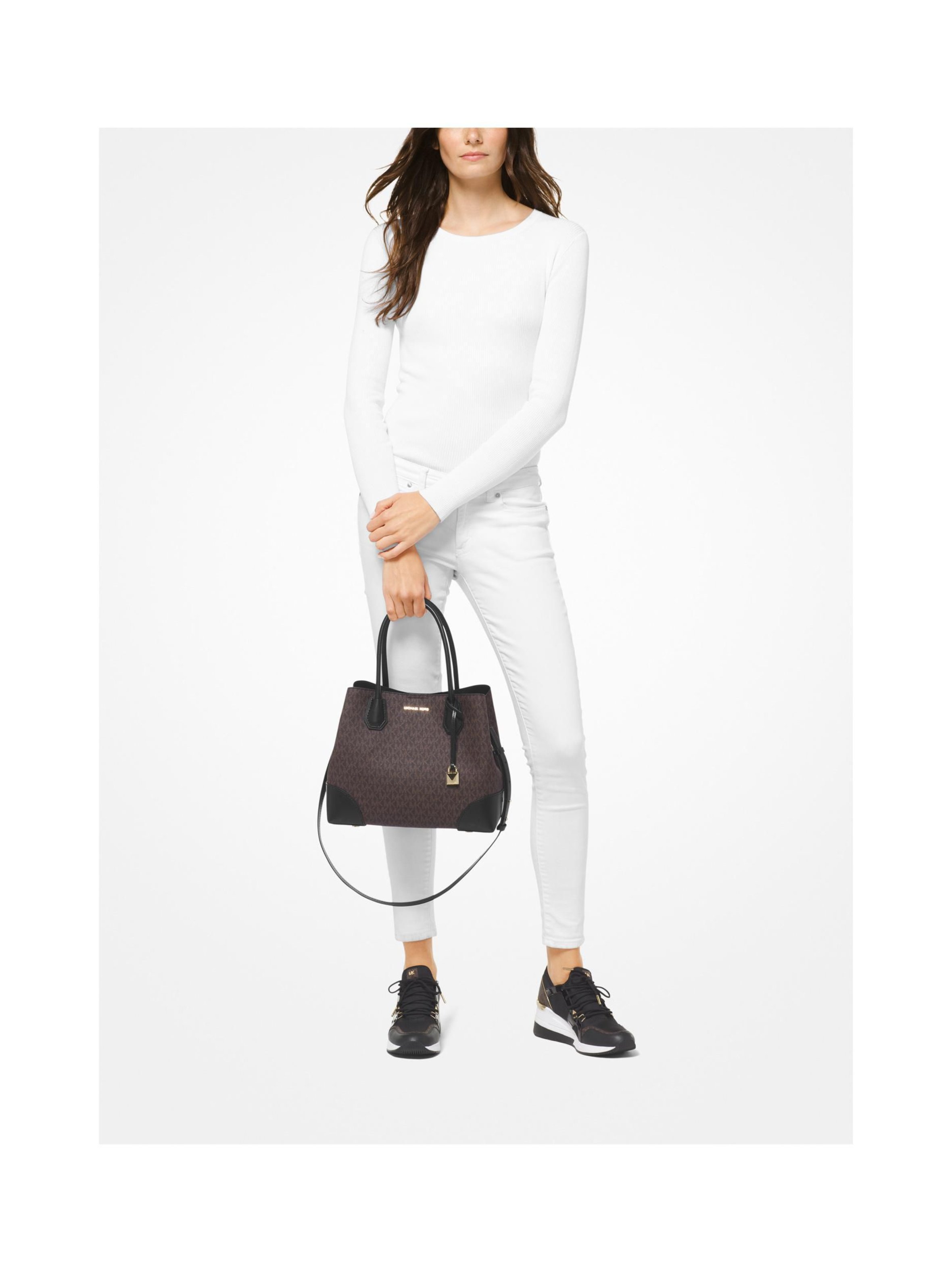 michael kors mercer gallery medium logo satchel