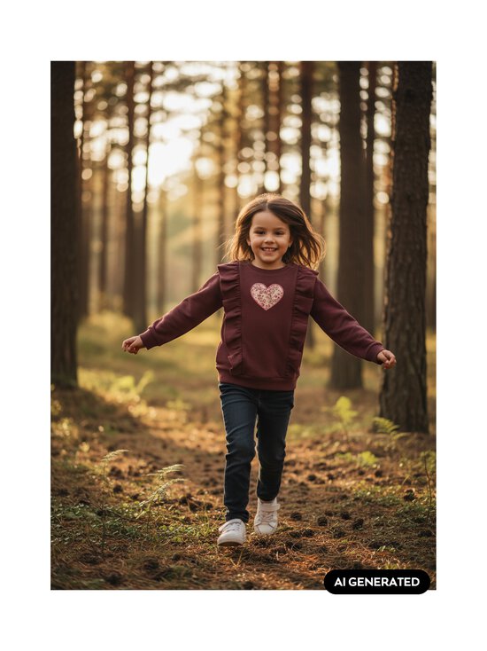 Lindex - Frilla-collegepaita - 9498 BROWN | Stockmann - photo 3