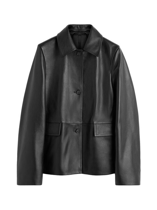 TOTEME - Nahkatakki - BLACK | Stockmann - photo 1