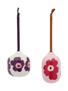 Marimekko - Unikko-joulukoriste 2 kpl - PINK, CRANBERRY, WHITE, PLUM | Stockmann
