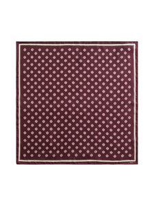 GANT - Monogram Print -silkkihuivi - 667 DARKENED WINE | Stockmann