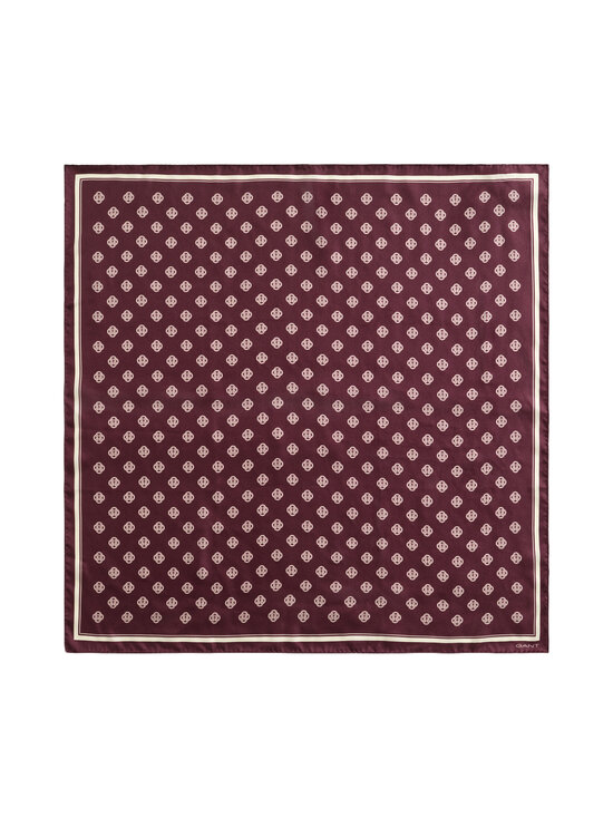 GANT - Monogram Print -silkkihuivi - 667 DARKENED WINE | Stockmann - photo 1