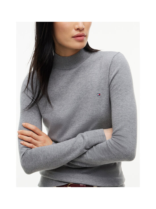 Tommy Hilfiger - Cotton Jersey Slim džemperis - P7D MEDIUM GREY HEATHER | Stockmann - photo 5