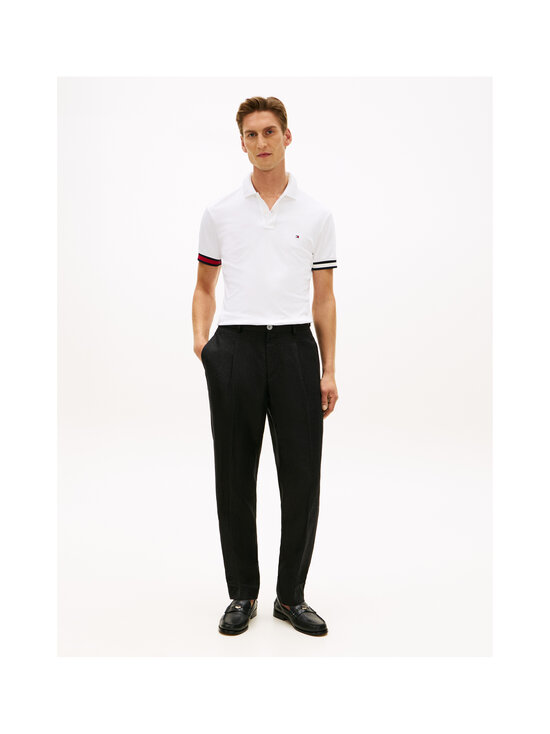 Tommy Hilfiger - Cuff Liquid Cotton Slim -pikeepaita - YBR WHITE | Stockmann - photo 2