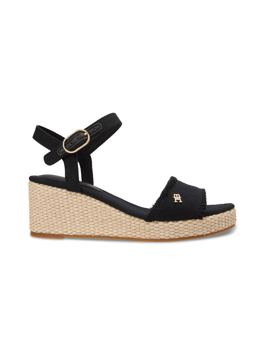 Tommy Hilfiger - Sandaalid Mid Wedge Espad Fringe - BDS BLACK | Stockmann - photo 1