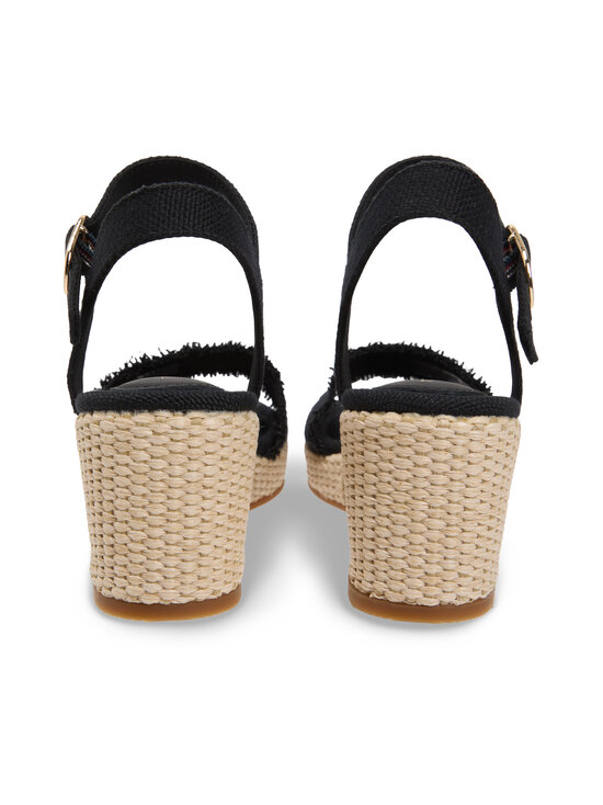 Tommy Hilfiger - Sandaalid Mid Wedge Espad Fringe - BDS BLACK | Stockmann - photo 3