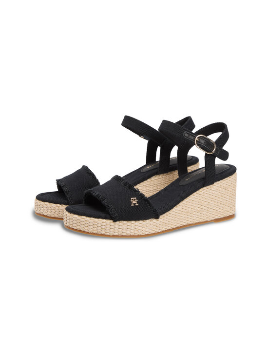 Tommy Hilfiger - Sandaalid Mid Wedge Espad Fringe - BDS BLACK | Stockmann - photo 4