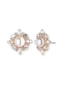 Marchesa - Kõrvarõngad Pearl Stud - GLD/WHITE | Stockmann