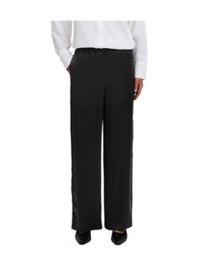 Selected - SlwVida Mid Waist Wide -housut - BLACK | Stockmann