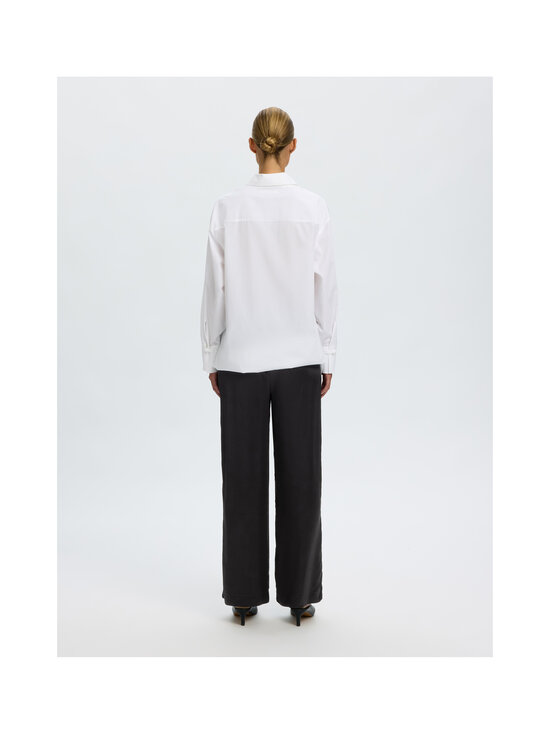 Selected - SlwVida Mid Waist Wide -housut - BLACK | Stockmann - photo 2
