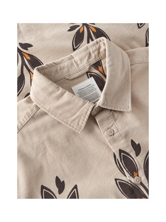 Knowledge Cotton Apparel - Corduroy Printed -samettipaita - 9930 BEIGE | Stockmann - photo 3