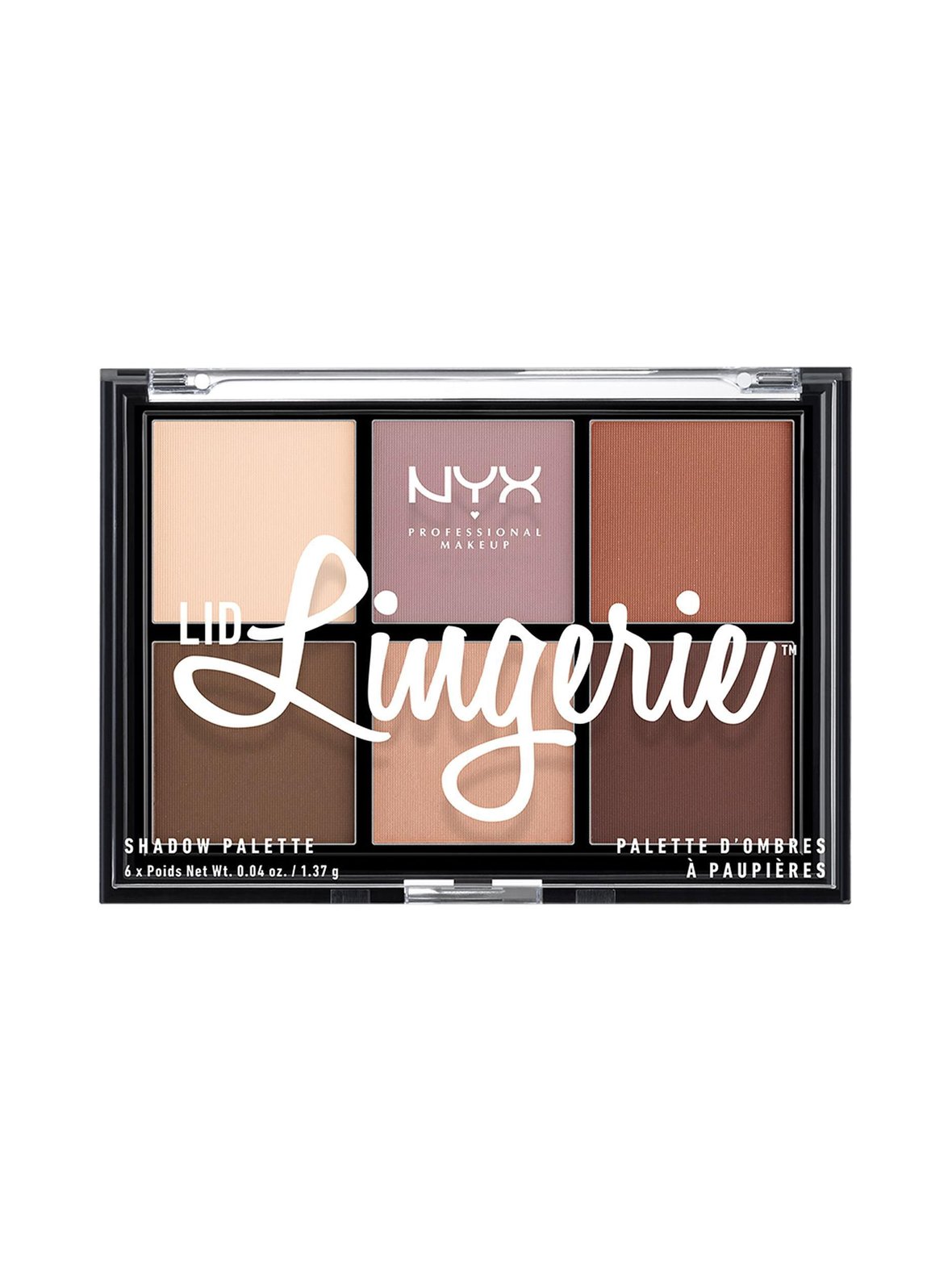 Lid Lingerie Eye Shadow Palette -luomiväripaletti, NYX Professional Makeup