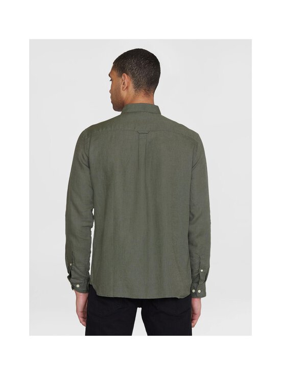 Knowledge Cotton Apparel - Regular Fit lina krekls ar apkakli - 1068 BURNED OLIVE - photo 4 Knowledge Cotton Apparel - Regular Fit lina krekls ar apkakli - 1068 BURNED OLIVE | Stockmann - photo 4