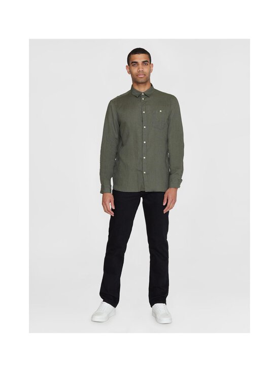 Knowledge Cotton Apparel - Regular Fit lina krekls ar apkakli - 1068 BURNED OLIVE - photo 5 Knowledge Cotton Apparel - Regular Fit lina krekls ar apkakli - 1068 BURNED OLIVE | Stockmann - photo 5