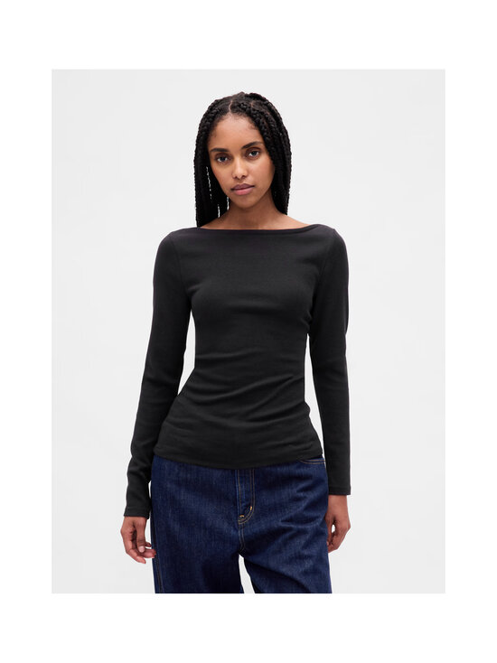 GAP - Modern Boatneck -trikoopaita - BLACK | Stockmann - photo 2