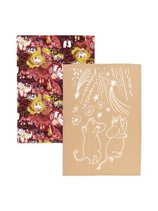 Moomin Arabia - Köögirätikute komplekt Juhlan Aika 50 x 70 cm, 2 tk - RED | Stockmann