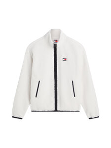 Tommy Jeans - Badge Zip Teddy flīsa jaka - AEF CREAM | Stockmann