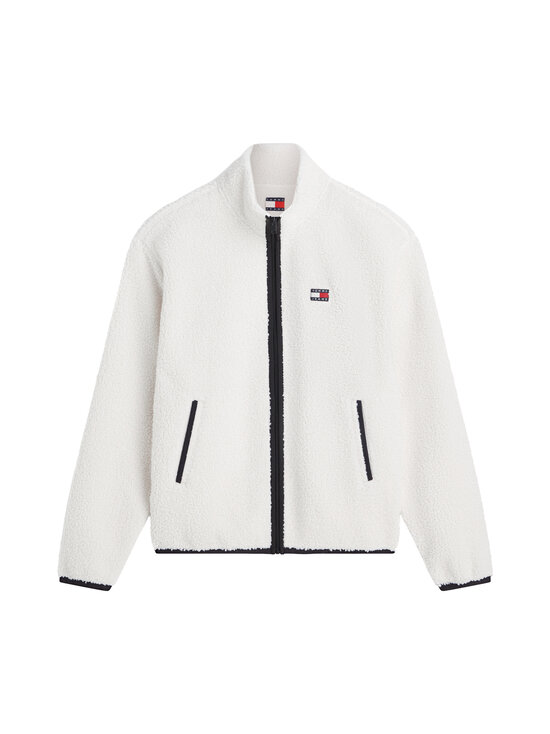 Tommy Jeans - Badge Zip Teddy flīsa jaka - AEF CREAM | Stockmann - photo 1