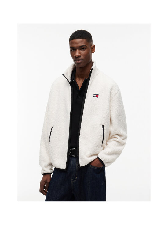 Tommy Jeans - Badge Zip Teddy flīsa jaka - AEF CREAM | Stockmann - photo 2