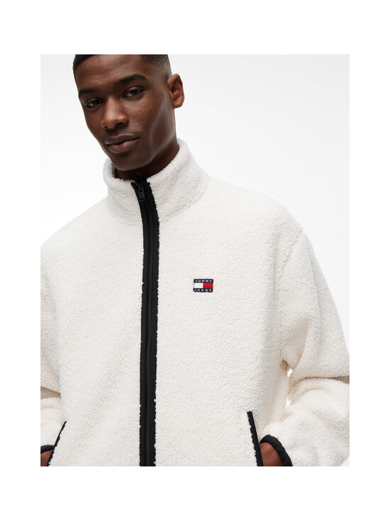 Tommy Jeans - Badge Zip Teddy flīsa jaka - AEF CREAM | Stockmann - photo 5