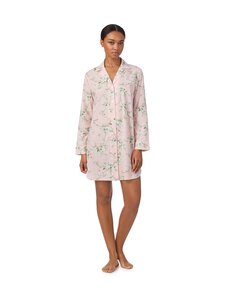 Lauren Ralph Lauren - Notch Collar -yöpaita - 691 BLUSH FL | Stockmann