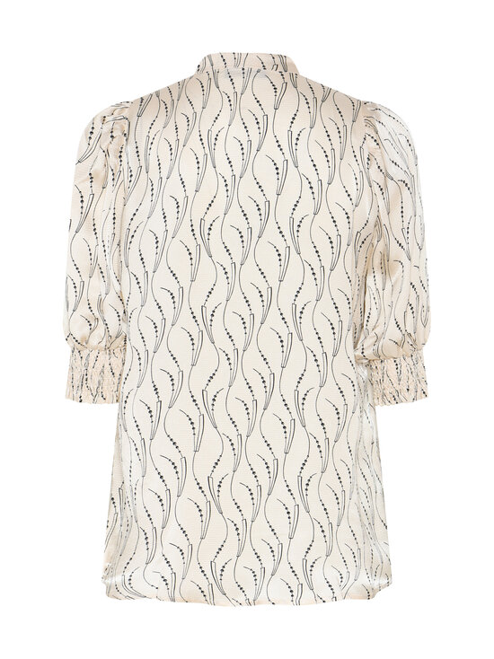 BRUUNS BAZAAR - AcaraBBLicys Wavy Print -paita - WAVY PRINT WHITE CREAM | Stockmann - photo 2