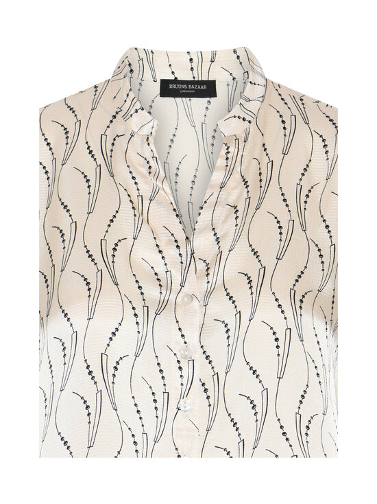 BRUUNS BAZAAR - AcaraBBLicys Wavy Print -paita - WAVY PRINT WHITE CREAM | Stockmann - photo 3