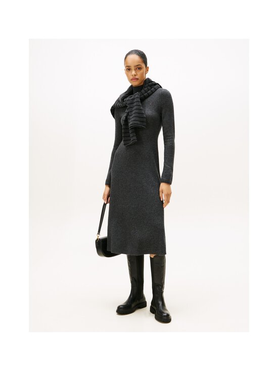 Tommy Hilfiger - Soft Wool Mock Neck -mekko - P4E DARK GREY HEATHER | Stockmann - photo 3