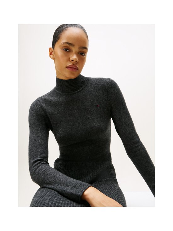 Tommy Hilfiger - Soft Wool Mock Neck -mekko - P4E DARK GREY HEATHER | Stockmann - photo 4