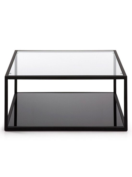 Kave Home - Blackhill-sohvapöytä musta/lasi 80 x 80 cm - BEIGE | Stockmann - photo 2
