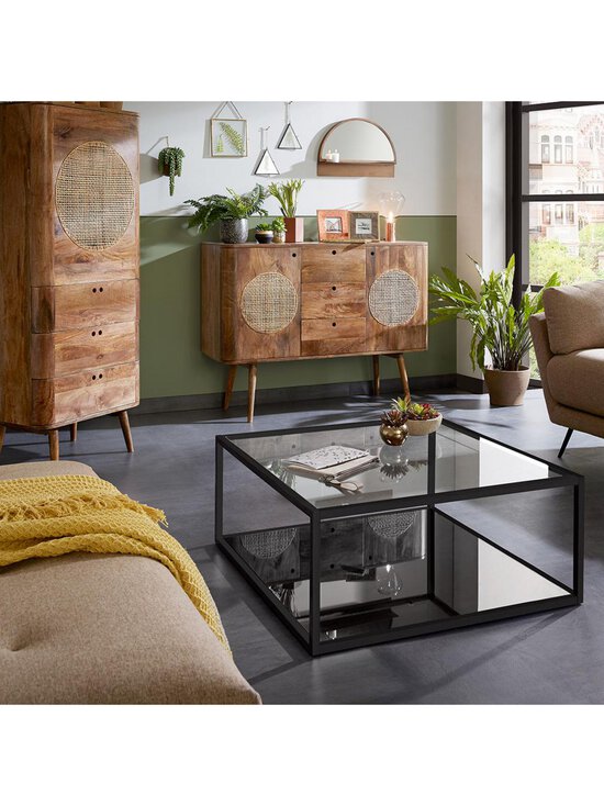 Kave Home - Blackhill-sohvapöytä musta/lasi 80 x 80 cm - BEIGE | Stockmann - photo 5