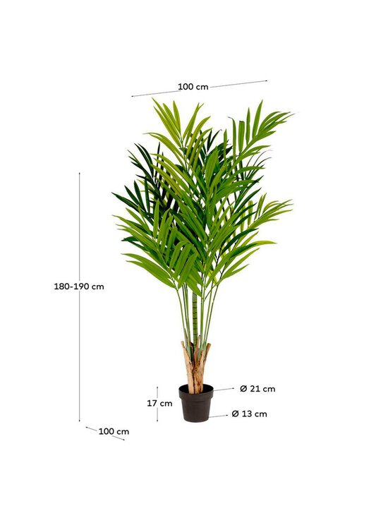 Kave Home - Palmera-tekokasvi - VIHREÄ - photo 2 Kave Home - Palmera-tekokasvi - VIHREÄ | Stockmann - photo 2
