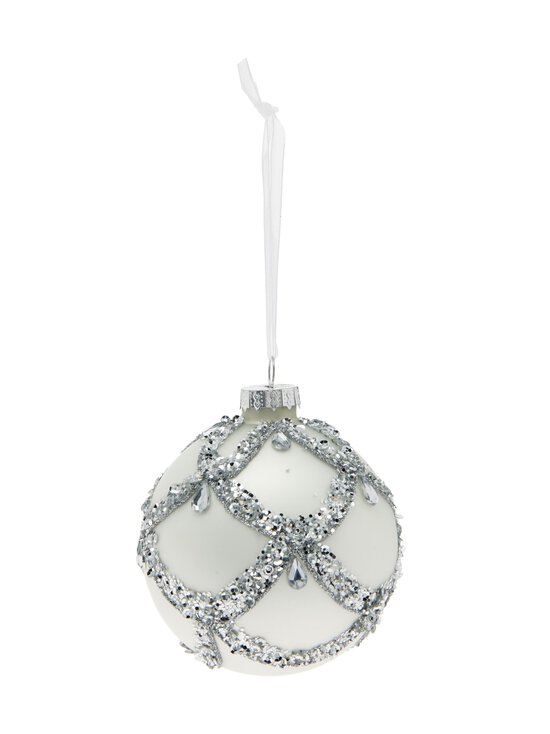 Villa Stockmann - Ornament-lasipallo 8 cm - SILVER | Stockmann - photo 1