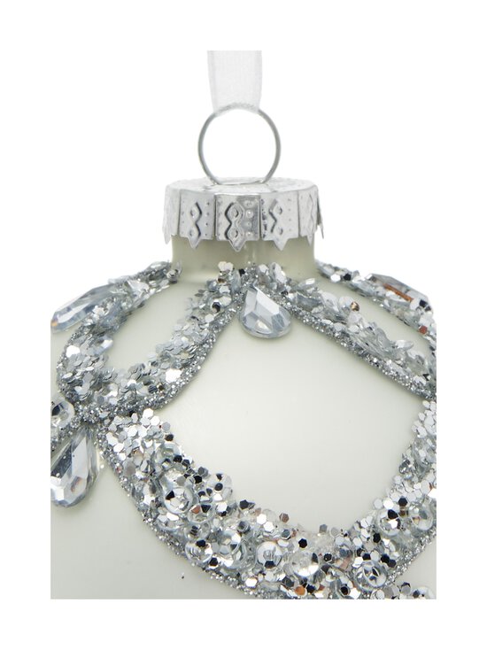 Villa Stockmann - Ornament-lasipallo 8 cm - SILVER | Stockmann - photo 2