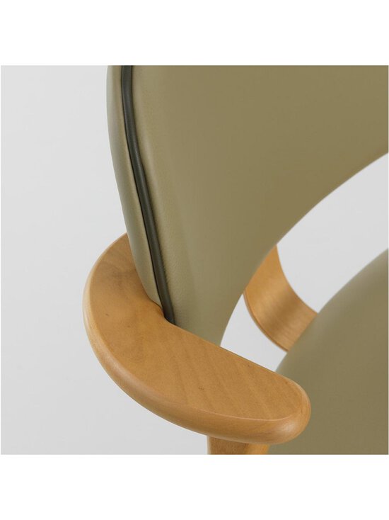 Artek - Domus-tuoli istuin- ja selkänojaverhoiltu Spectrum-nahka leaf / petsattu hunaja - GREEN | Stockmann - photo 3