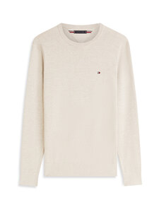 Tommy Hilfiger - Essential Cotton Crew -neule - RE5 SANDALWOOD HEATHER | Stockmann