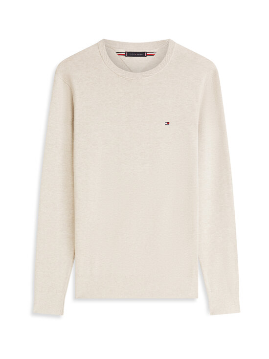 Tommy Hilfiger - Essential Cotton Crew -neule - RE5 SANDALWOOD HEATHER | Stockmann - photo 1