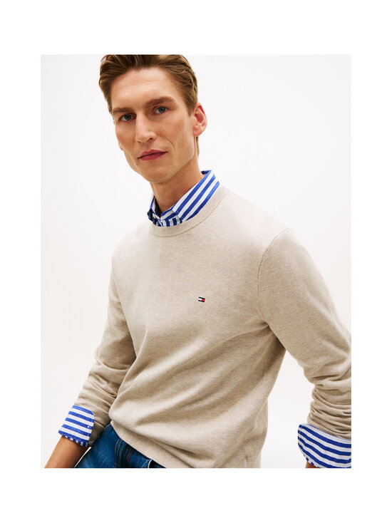 Tommy Hilfiger - Essential Cotton Crew -neule - RE5 SANDALWOOD HEATHER | Stockmann - photo 4