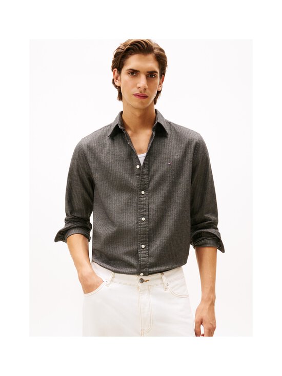 Tommy Hilfiger - Flannel Herringbone krekls ar apkakli - PR2 HYDROGEN GREY | Stockmann - photo 4
