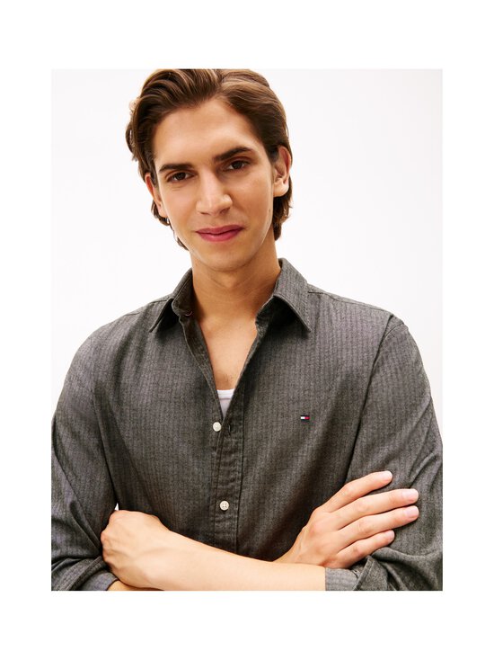 Tommy Hilfiger - Flannel Herringbone krekls ar apkakli - PR2 HYDROGEN GREY | Stockmann - photo 5