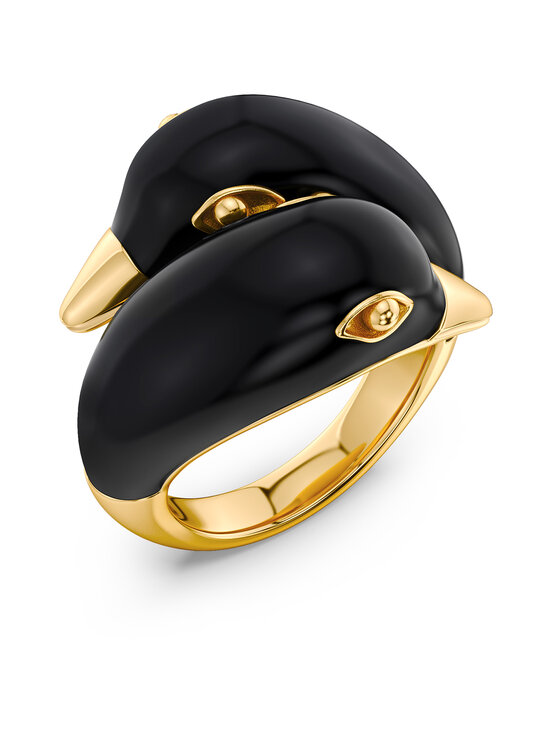 Edblad - Lovebirds-sormus - GOLD/BLACK | Stockmann - photo 1