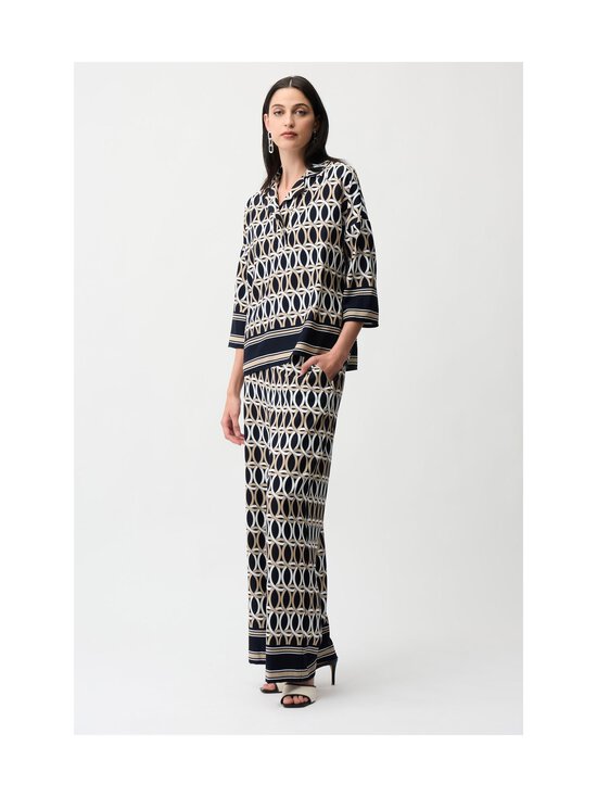 Joseph Ribkoff - Laiade säärtega püksid Geometric Print - 3316 MIDNIGHT BLUE/MULTI | Stockmann - photo 5